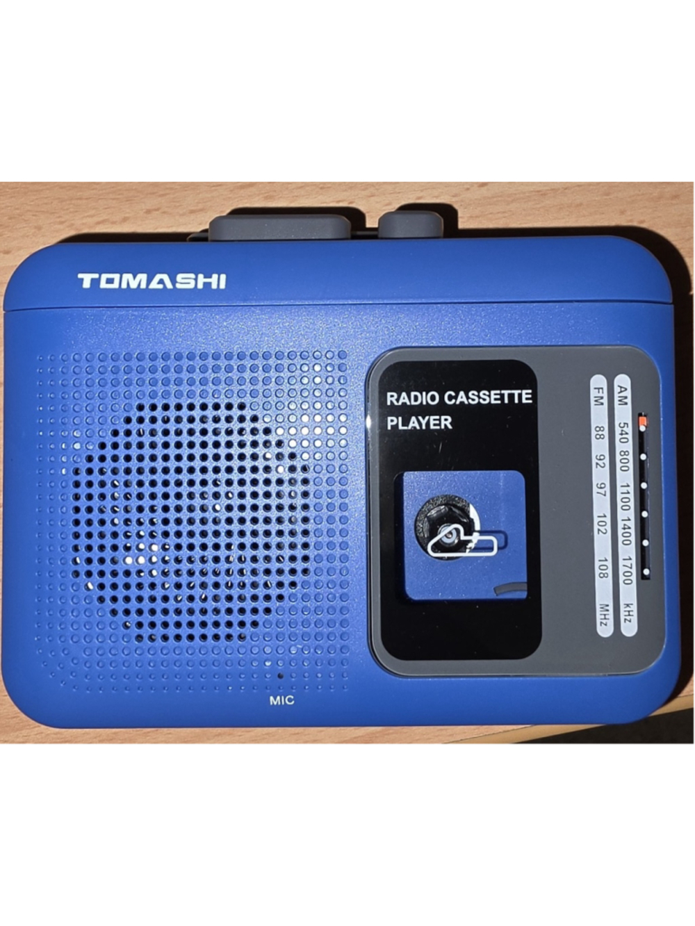 Tomashi Portable AM/FM Radio Cassette Player (Model F-316B)